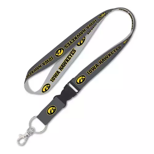 Wincraft Iowa Hawkeyes Charcoal Lanyard 3 Wincraft Iowa Hawkeyes Charcoal Lanyard
