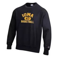 Champion Iowa Hawkeyes Basketball Reverse Weave Crewneck Sweatshirt
