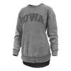 Pressbox Women's Iowa Hawkeyes Ponchoville Crewneck Sweatshirt -Colosseum Shop 19664312307