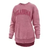 Pressbox Women's Oklahoma Sooners Ponchoville Crewneck Sweatshirt -Colosseum Shop 19664349843