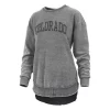 Pressbox Women's Colorado Buffaloes Ponchoville Crewneck Sweatshirt -Colosseum Shop 19664350033
