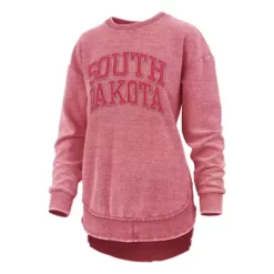 Pressbox Women's South Dakota Coyotes Ponchoville Crewneck Sweatshirt