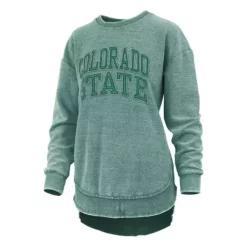 Pressbox Women's Colorado State Rams Ponchoville Crewneck Sweatshirt