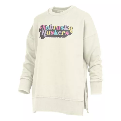 Pressbox Women's Nebraska Cornhuskers La Jolla Ivory Hoodie 3 Pressbox Women's Nebraska Cornhuskers La Jolla Ivory Hoodie
