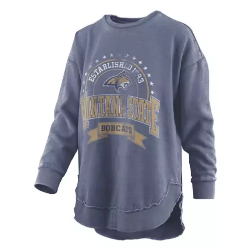 Pressbox Women's Montana State Bobcats Captain Crewneck Sweatshirt 3 Pressbox Women's Montana State Bobcats Captain Crewneck Sweatshirt
