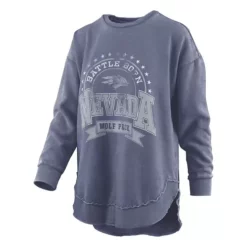 Pressbox Women's Nevada Wolf Pack Captain Crewneck Sweatshirt