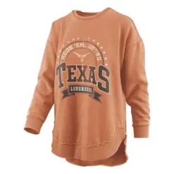 Pressbox Women's Texas Longhorns Captain Crewneck Sweatshirt