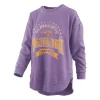 Pressbox Women's Northern Iowa Panthers Captain Crewneck Sweatshirt -Colosseum Shop 19664371838
