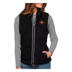 Antigua Women's Iowa State Cyclones Sherpa Grace Vest
