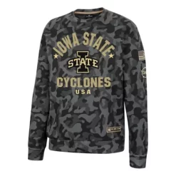 Colosseum Iowa State Cyclones Operation Hat Trick GI Joe Crew Neck Sweatshirt