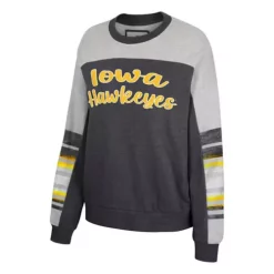 Colosseum Women's Iowa Hawkeyes Baby Talk Crewneck Sweatshirt