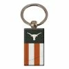 Fan Creations Texas Longhorns Wooden Flag Key Chain -Colosseum Shop 87846127547