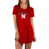 Concepts Sport Women's Nebraska Cornhuskers Marathon Nightshirt -Colosseum Shop 88462148570