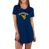 Concepts Sport Women's West Virginia Mountaineers Marathon Nightshirt -Colosseum Shop 88462148770